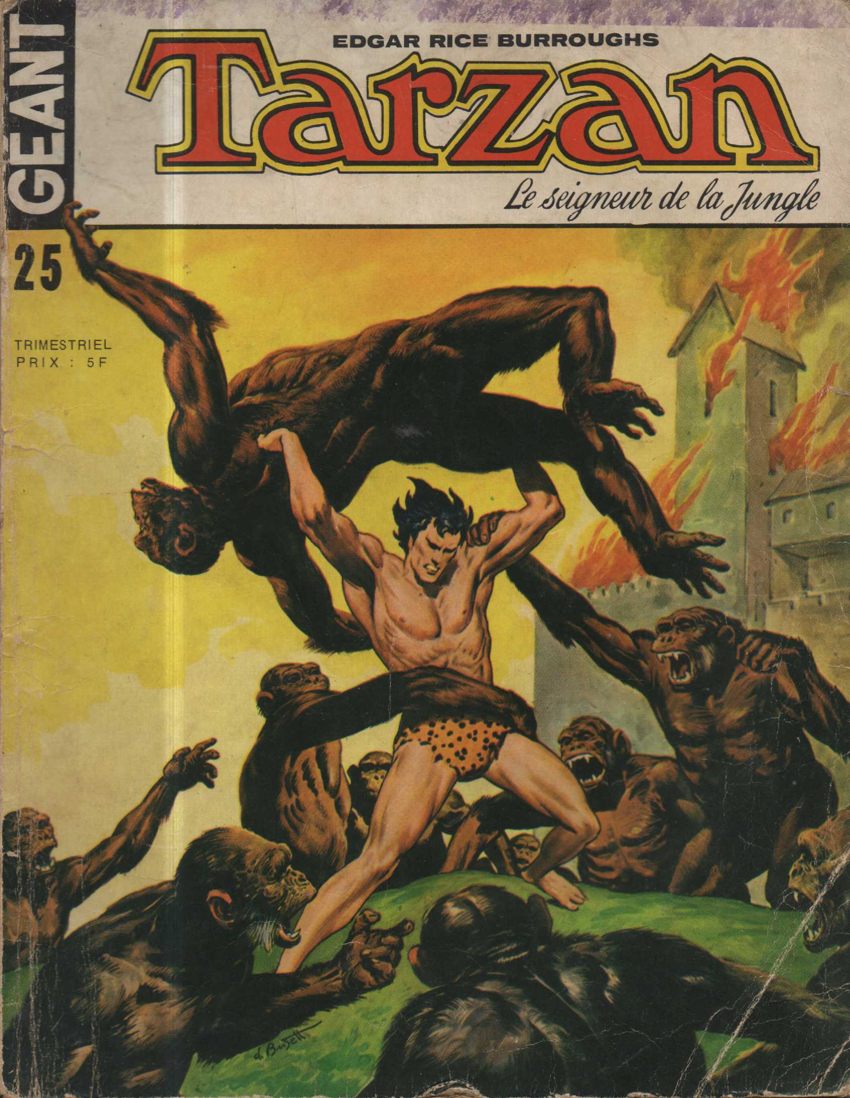 Scan de la Couverture Tarzan Gant n 25